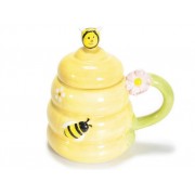 Tazza con ape- in ceramica